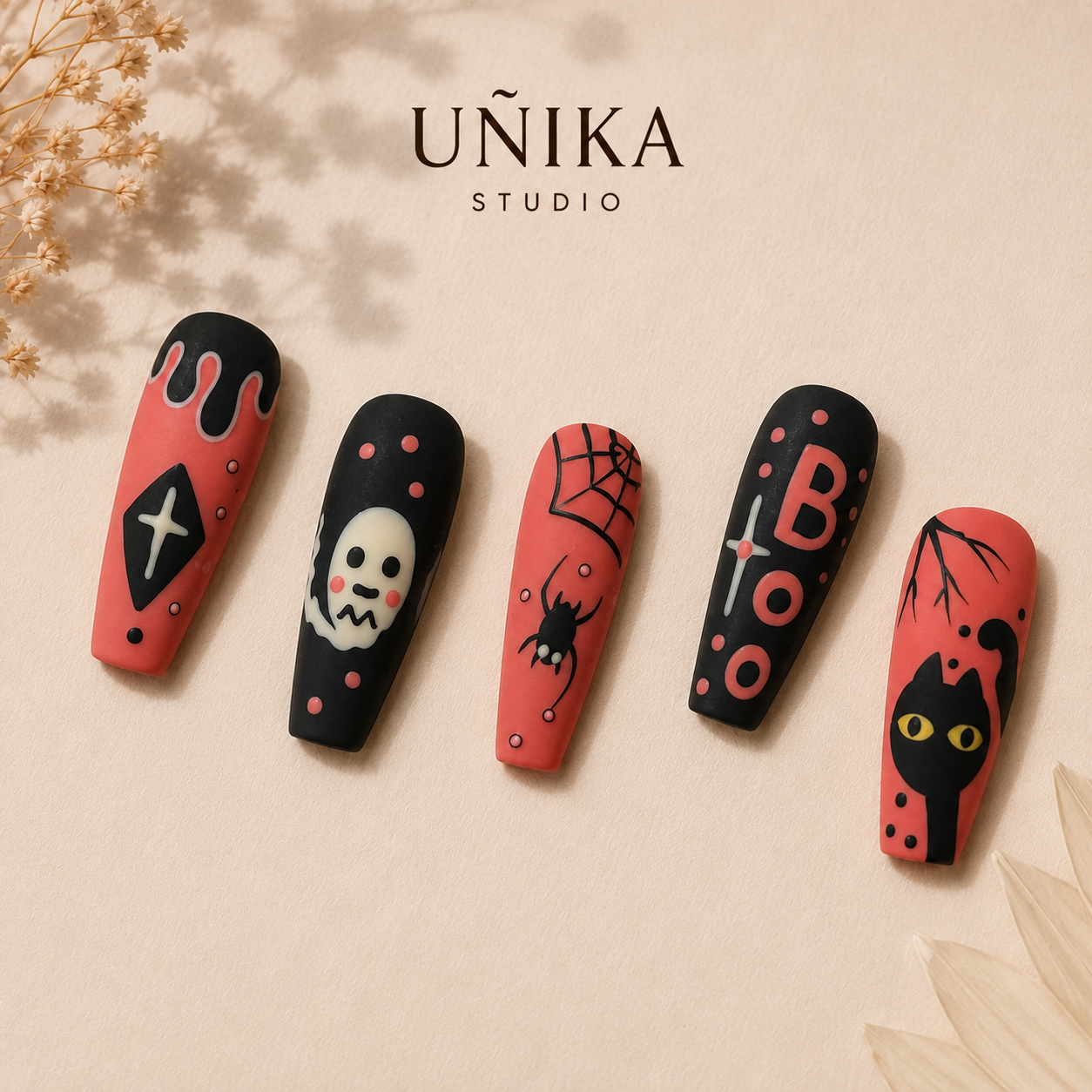 Colección Halloween 01 | Uñas Press On Hechas a Mano