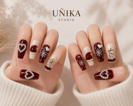 Colección Navidad 01 | Uñas Press On Hechas a Mano