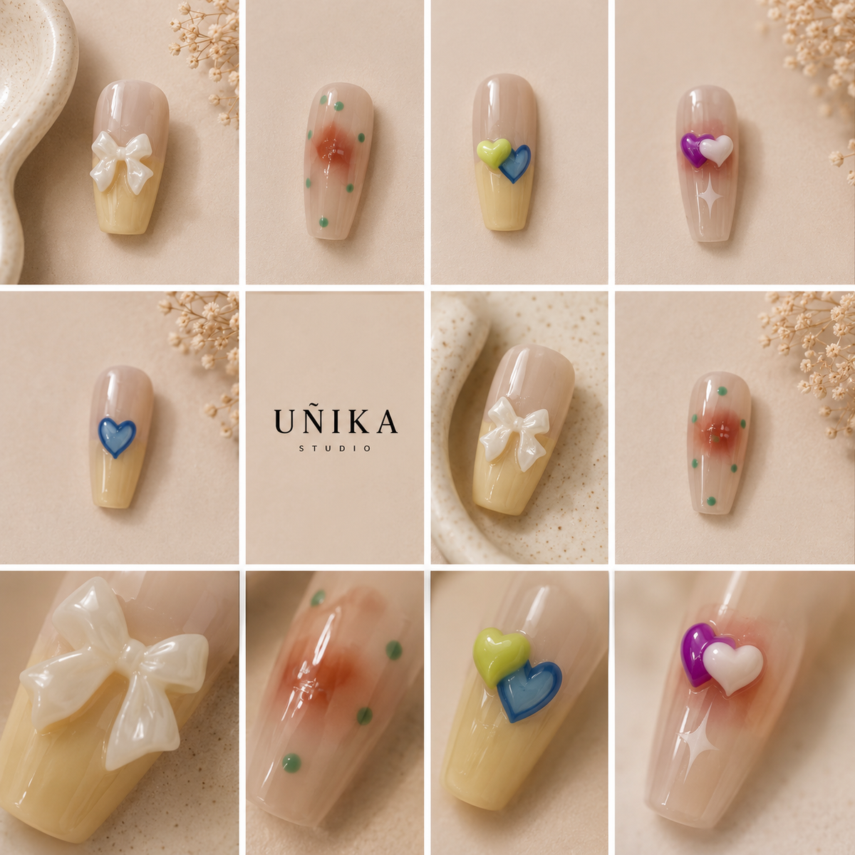 Dulce Encanto | Uñas Press On Hechas a Mano