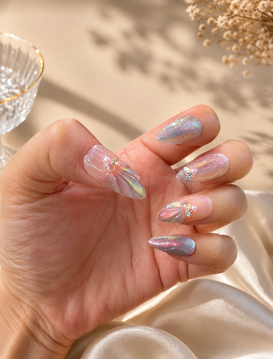 Aurora Marina | Uñas Press On Hechas a Mano