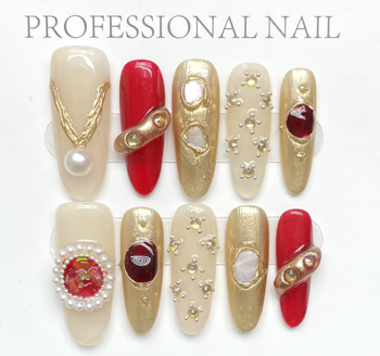 Bizancio Dorado | Uñas Press On Hechas a Mano