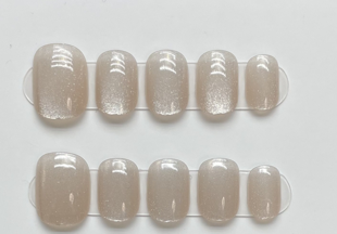 Perla Cat Eye | Uñas Press On Hechas a Mano