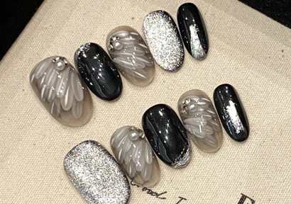 Alas Nube | Uñas Press On Hechas a Mano