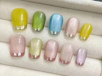 Macaron Brisa | Uñas Press On Hechas a Mano