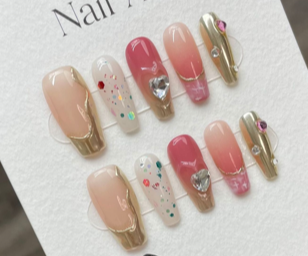 Dulce Regalo | Uñas Press On Hechas a Mano