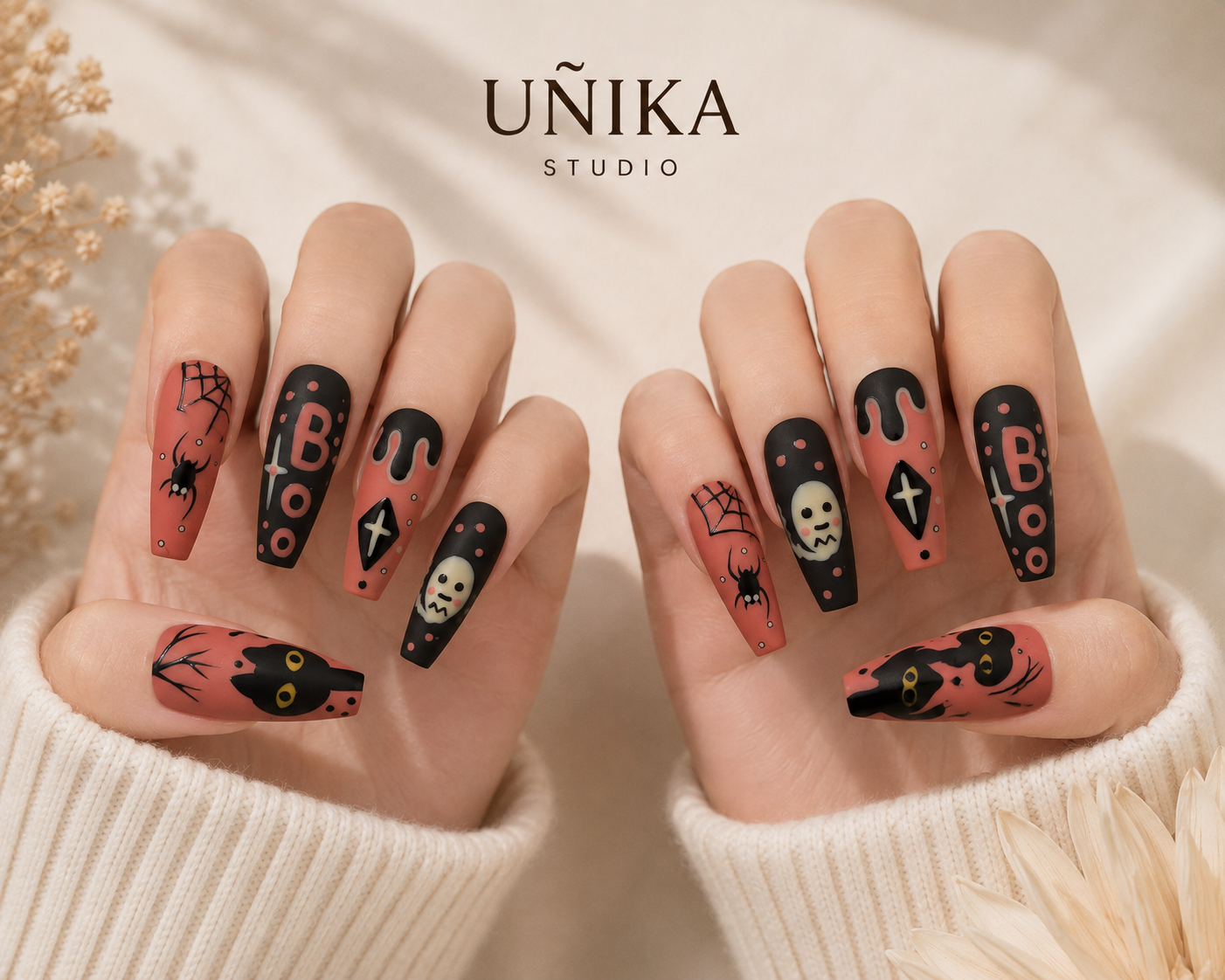 Colección Halloween 01 | Uñas Press On Hechas a Mano
