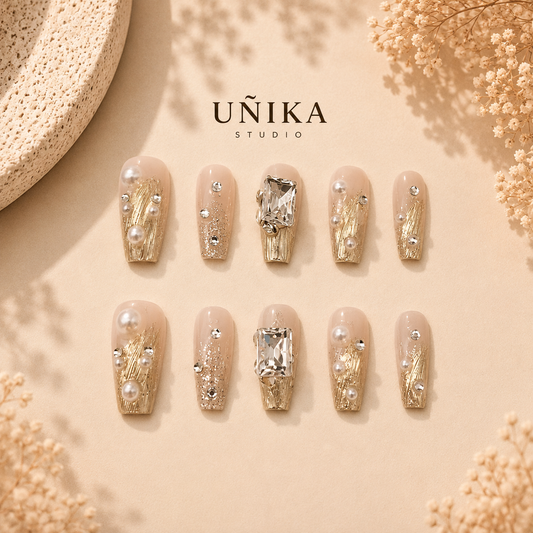 Joya Imperial | Uñas Press On Hechas a Mano