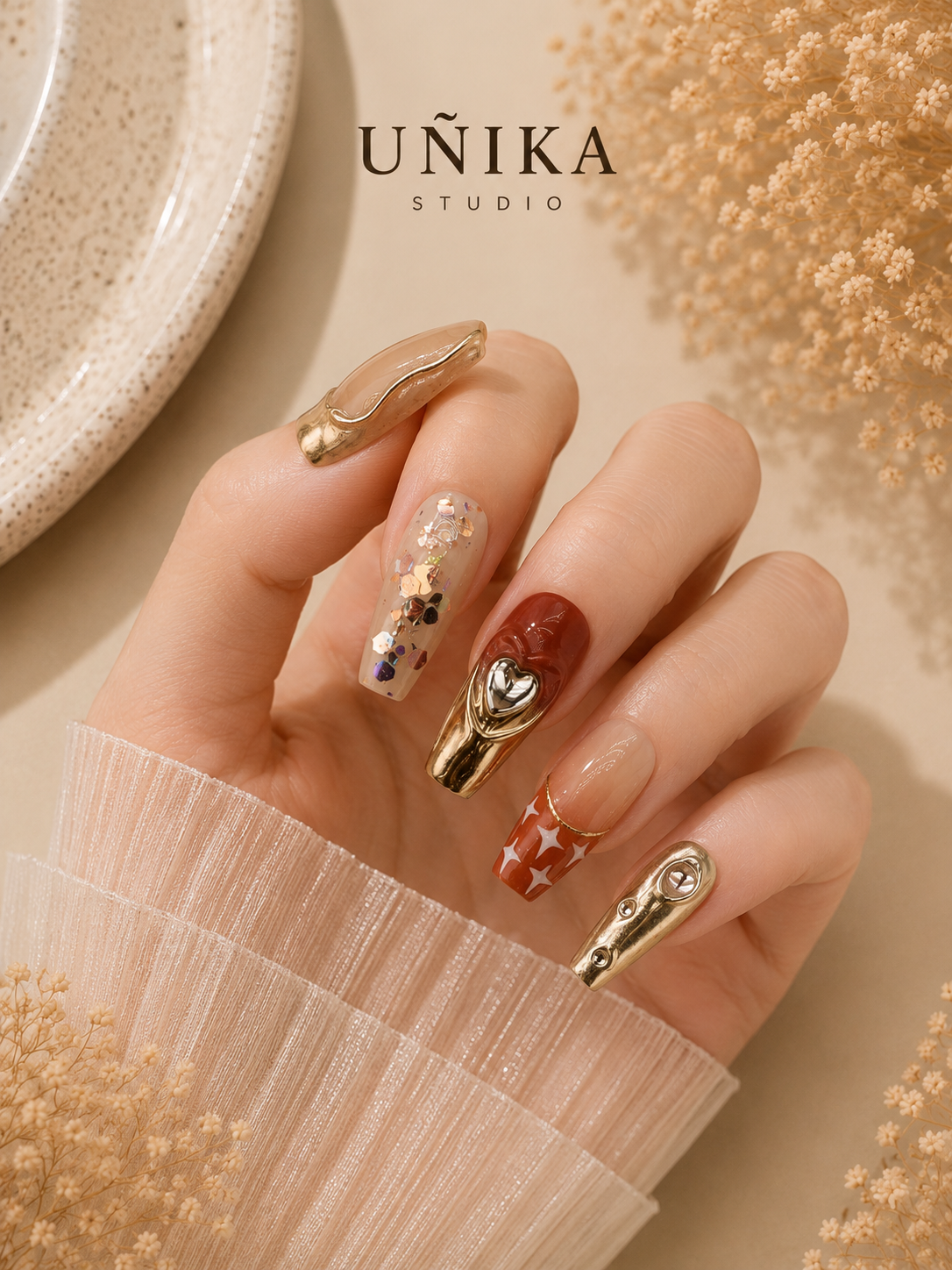 Dulce Regalo | Uñas Press On Hechas a Mano