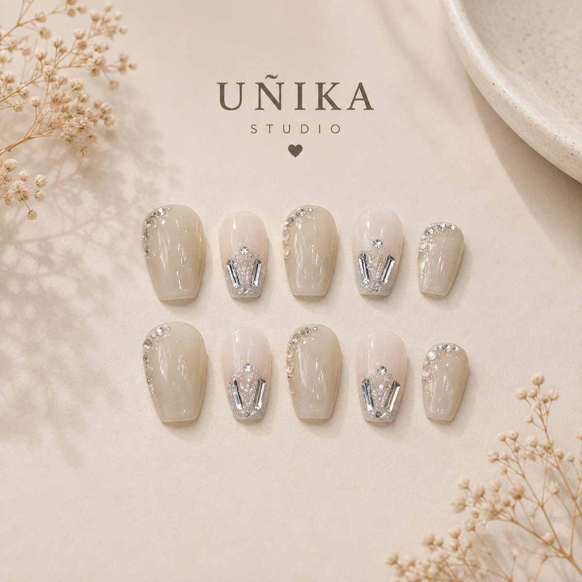 Modern Jewel | Handmade Press-On Nails