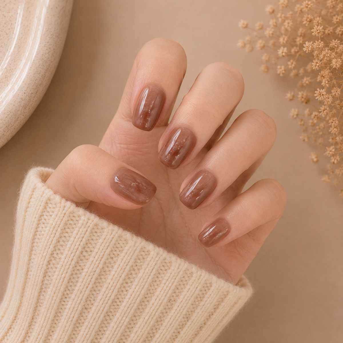 Cat Eye Heart | Handmade Press-On Nails