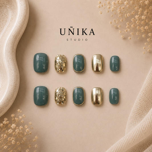 Brisa Serena | Uñas Press On Hechas a Mano