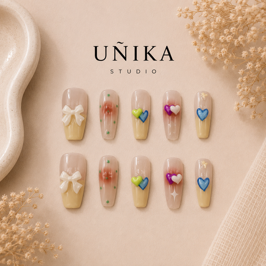 Dulce Encanto | Uñas Press On Hechas a Mano