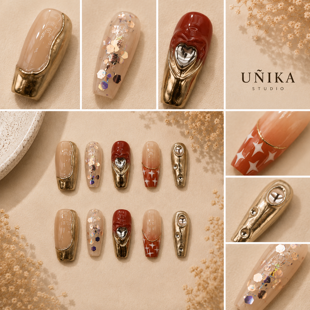 Dulce Regalo | Uñas Press On Hechas a Mano