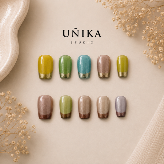 Macaron Brisa | Uñas Press On Hechas a Mano