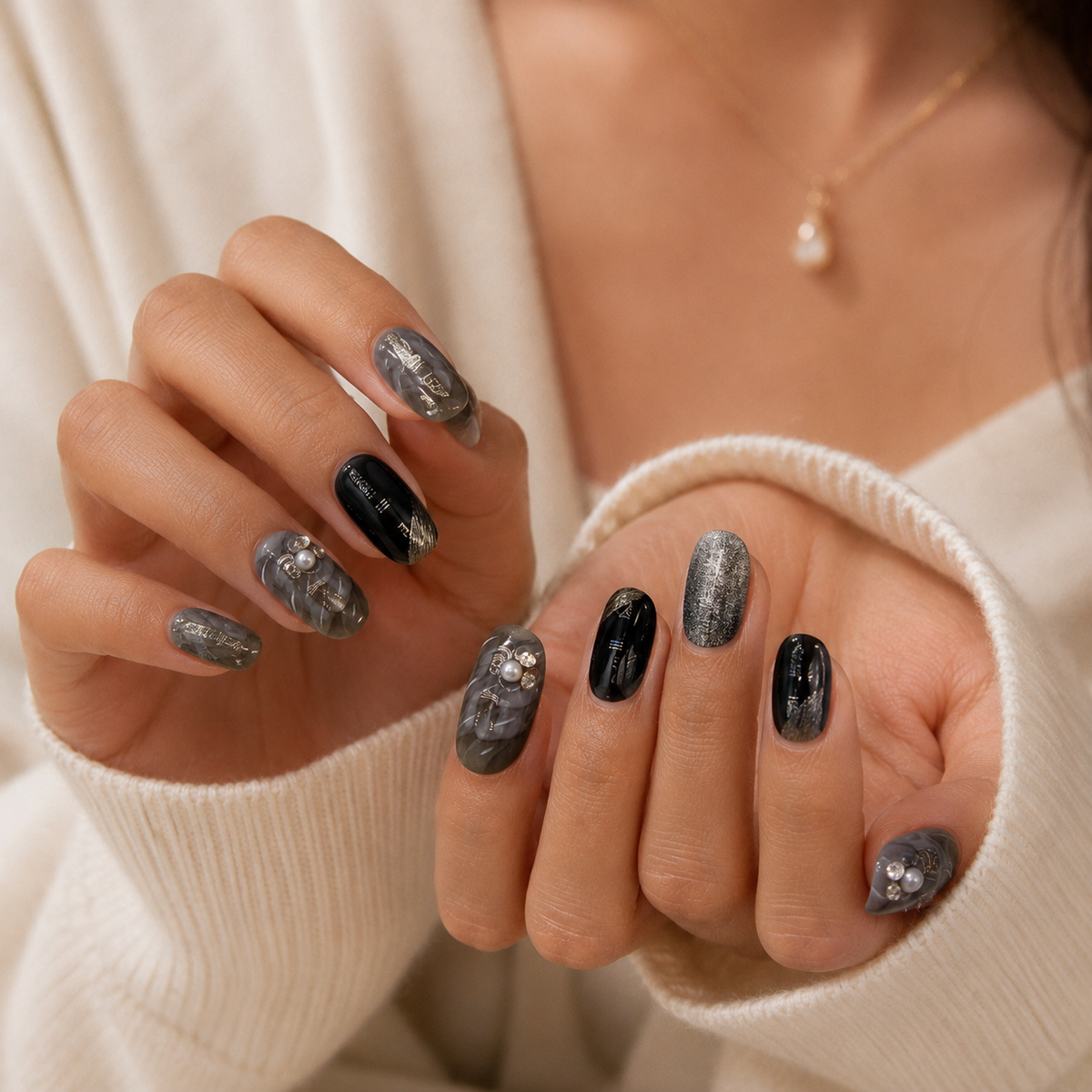 Alas Nube | Uñas Press On Hechas a Mano