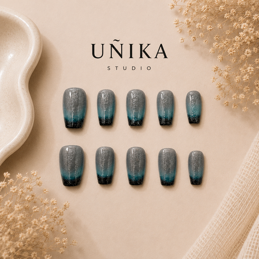 Ópalo Boreal | Uñas Press On Hechas a Mano
