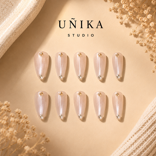 Luz Serena | Uñas Press On Hechas a Mano