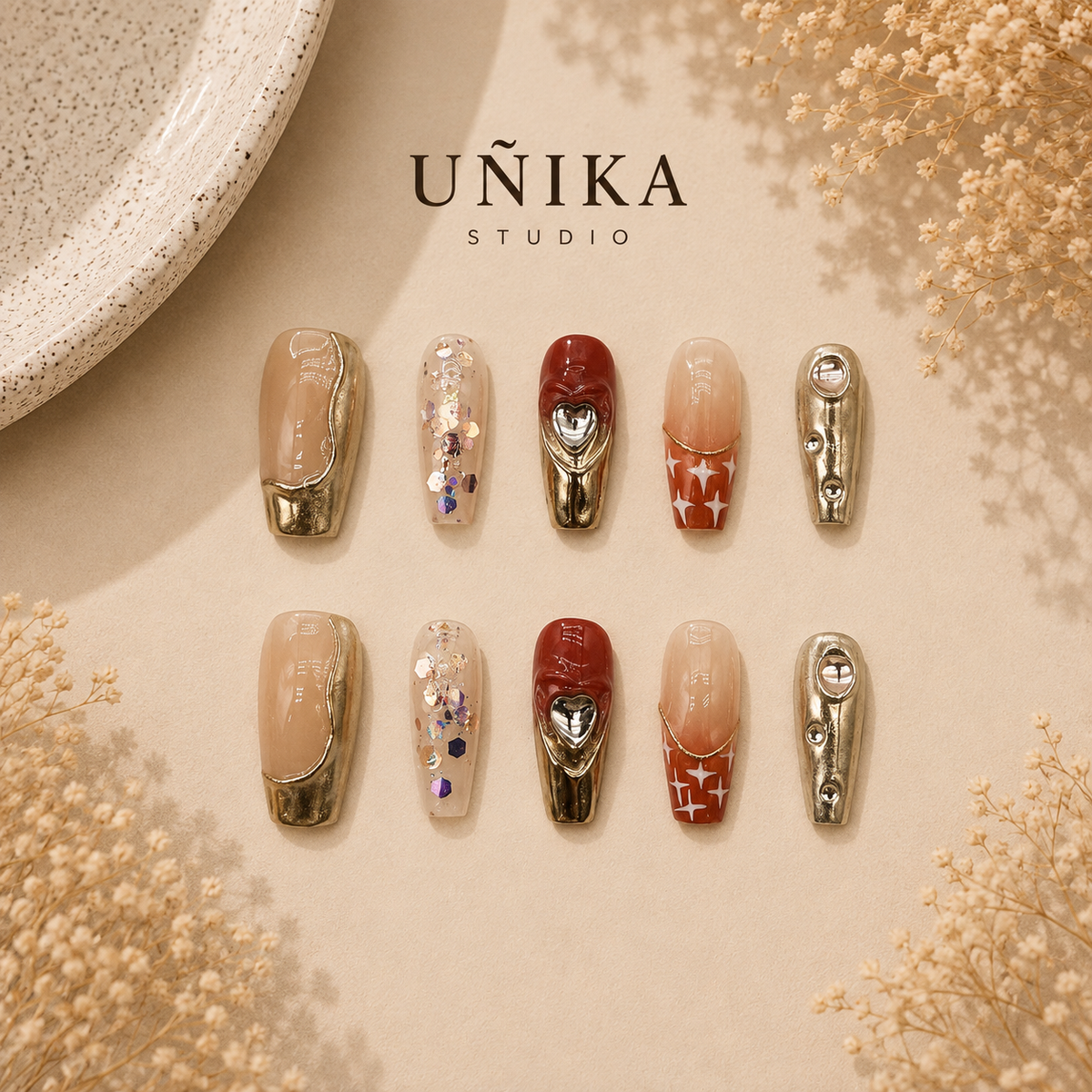 Dulce Regalo | Uñas Press On Hechas a Mano