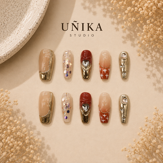 Dulce Regalo | Uñas Press On Hechas a Mano