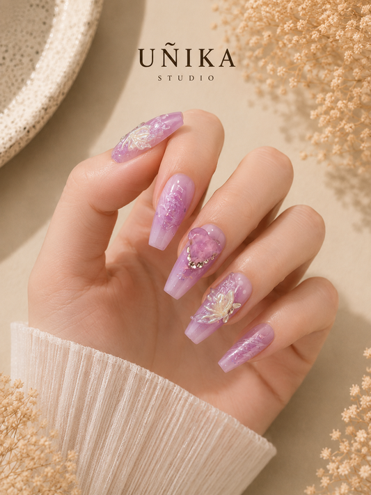Ala de Hada | Uñas Press On Hechas a Mano